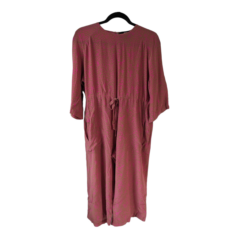 No. 6 Store Size 0 Ida Jumpsuit Pink Tie Waist Drawstring Pockets 3/4 Sleeves
